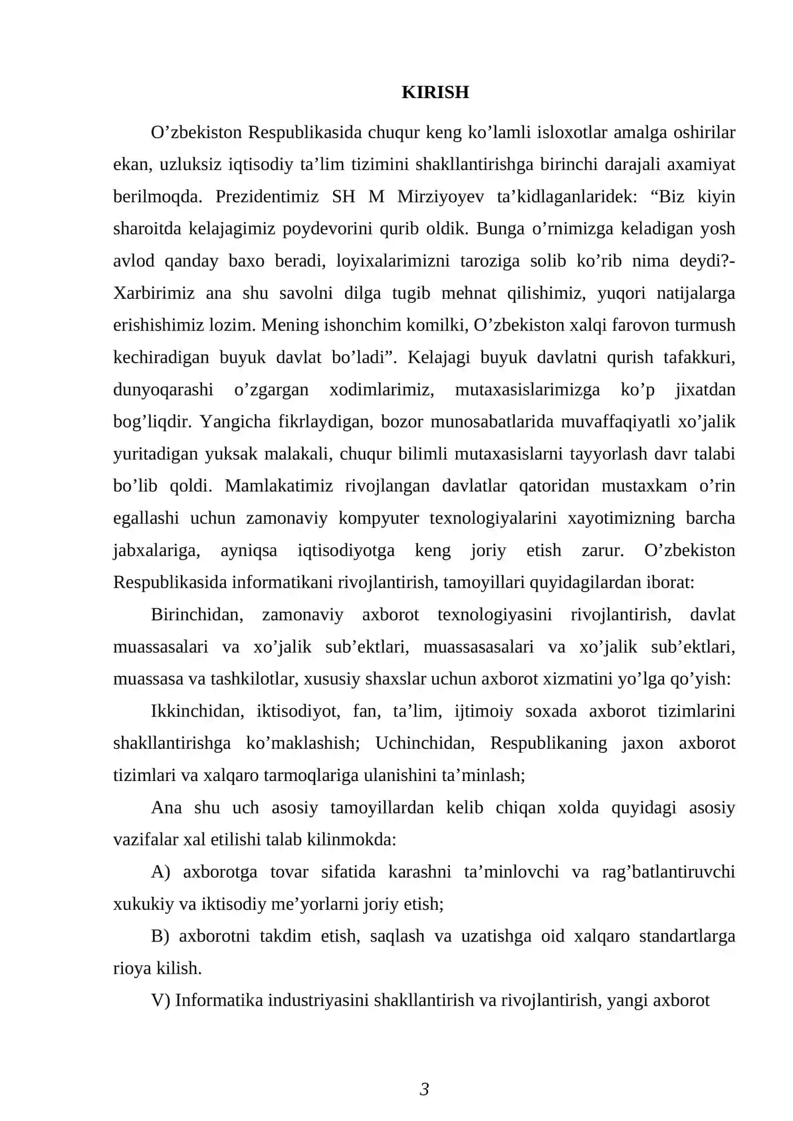 Sonli hisoblash funksiуalarining kutubxonasi 3