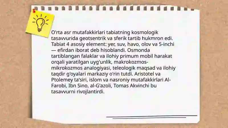O'rta asr mutafakkirlari qarashlarida tabiat va jamiyat masalalari 3
