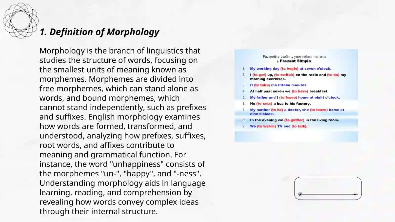 General Information about Morphology 3