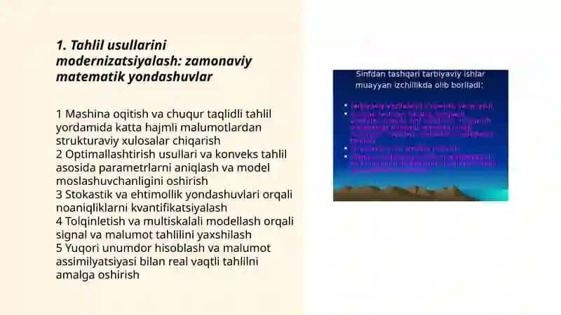 Tahlil usullarini takomillashtirish masalalari 3
