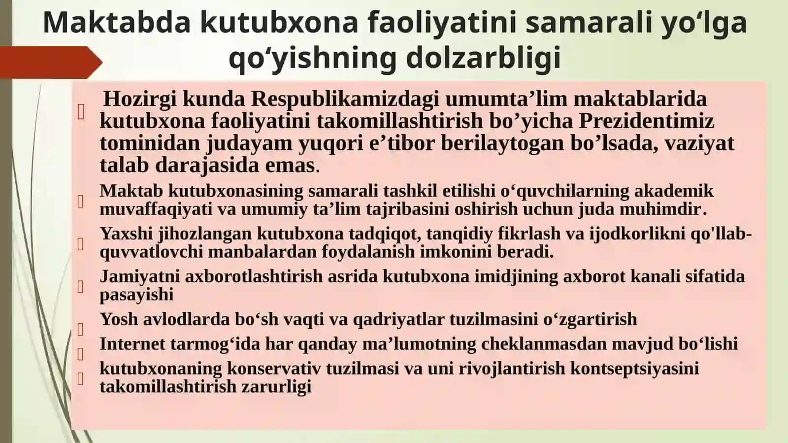 Maktabda kutubxona faoliyatini samarali yo‘lga qo‘yish 3