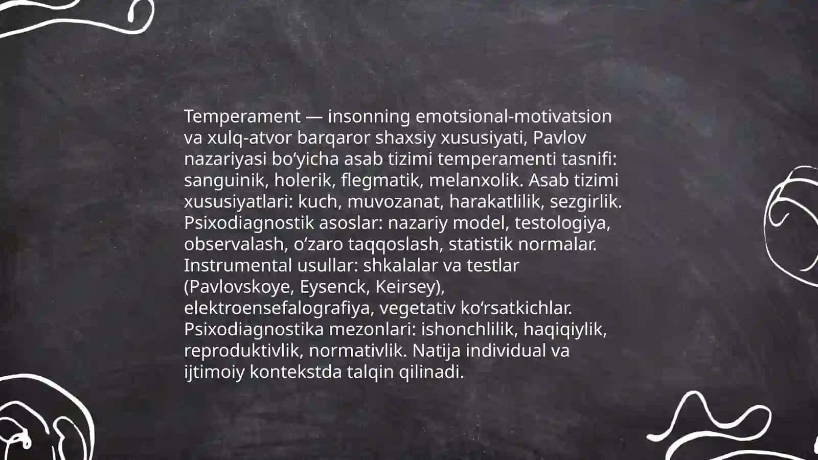 Temperament va asab tizimi xususiyatlari diagnostikasi 3