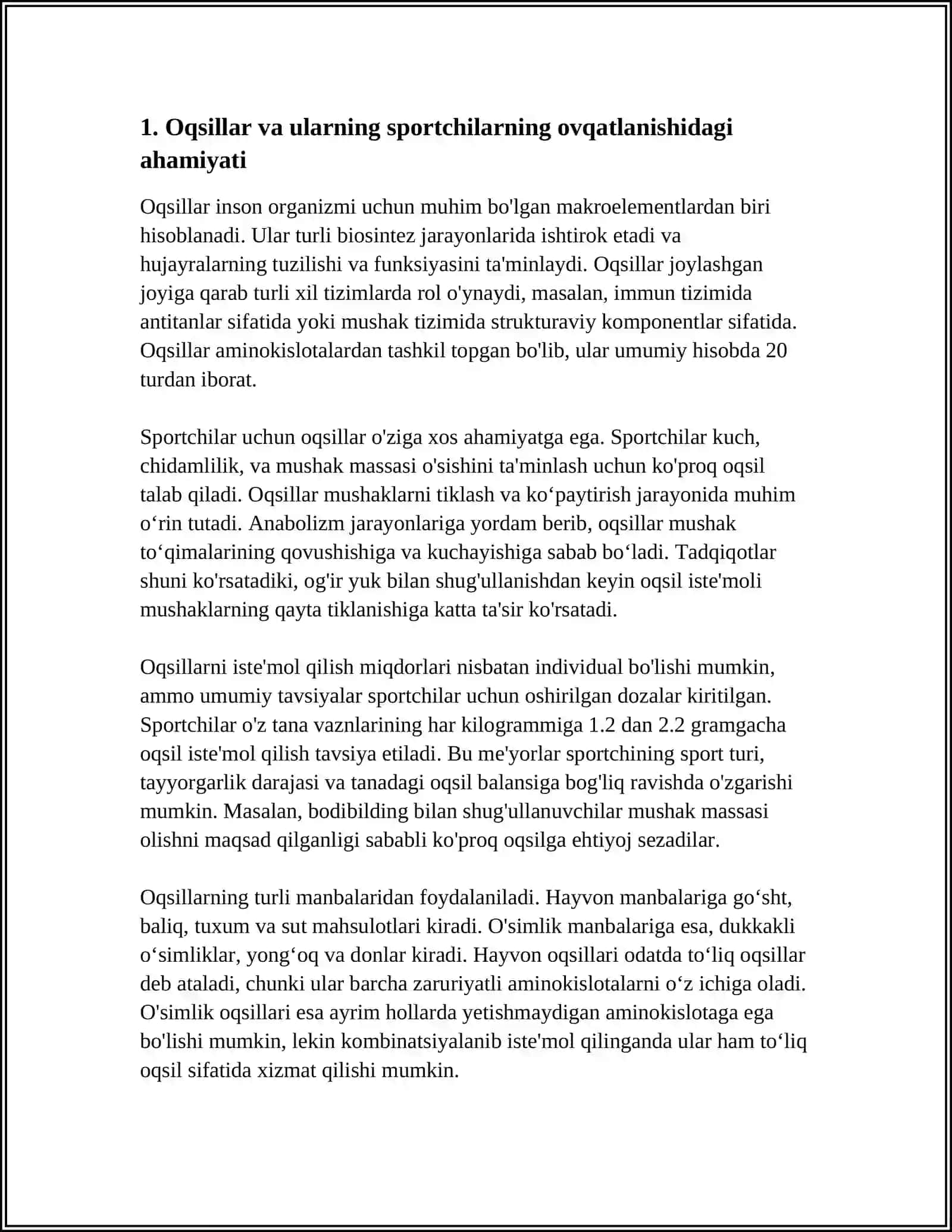 SPORTCHILAR OVQATLANISHINING BIOKIMYOVIY ASOSLARI 3