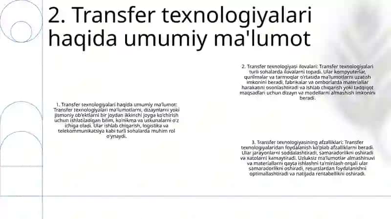 Transfer Texnalogiyalar 3