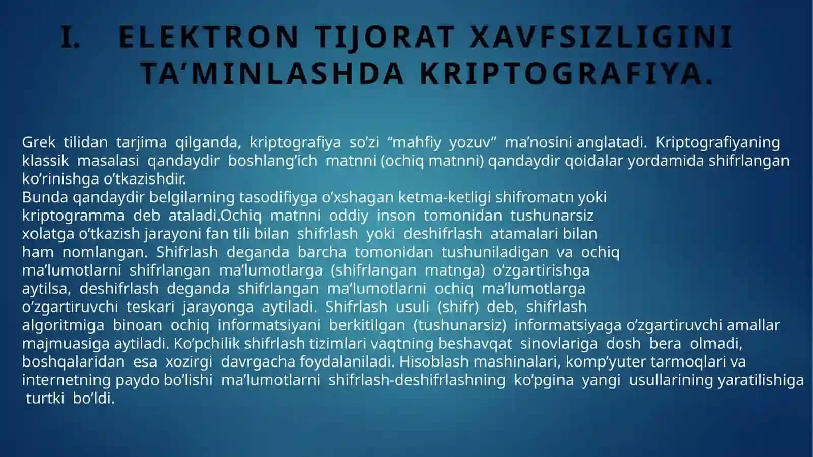 Elektron tijoratda malumotlar xavfsizligini ta’minlash 3