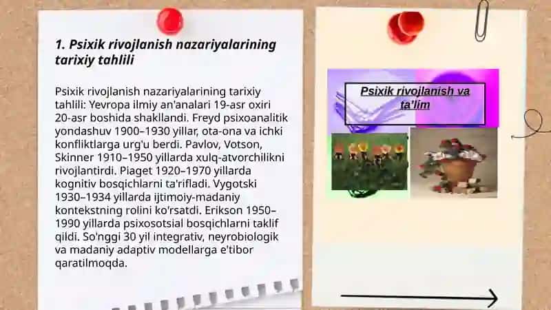 Psixik rivojlanish va uning davrlashtirish muammosi va psixologiya 3
