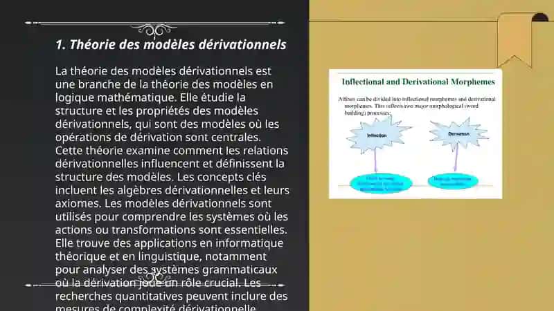 Les modeles dérivationnels 3
