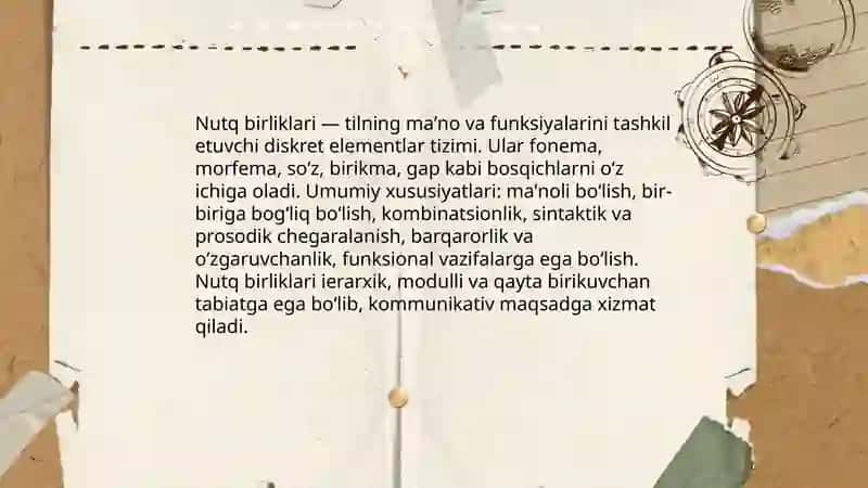 Nutq birliklari 3
