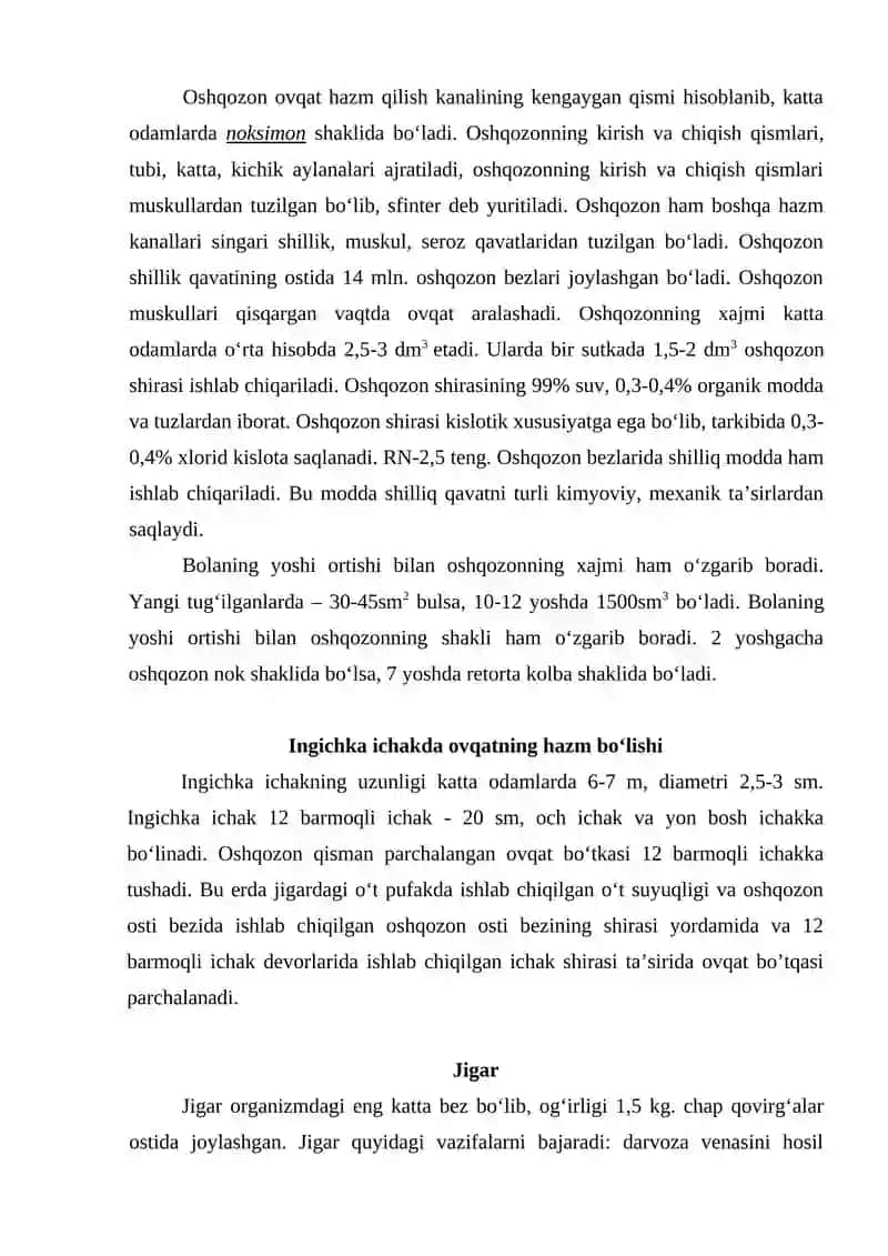 OVQAT HAZM QILISH TIZIMINING YOSH HUSUSIYATLARI VA OVQATLANISH GIGIYENASI 3