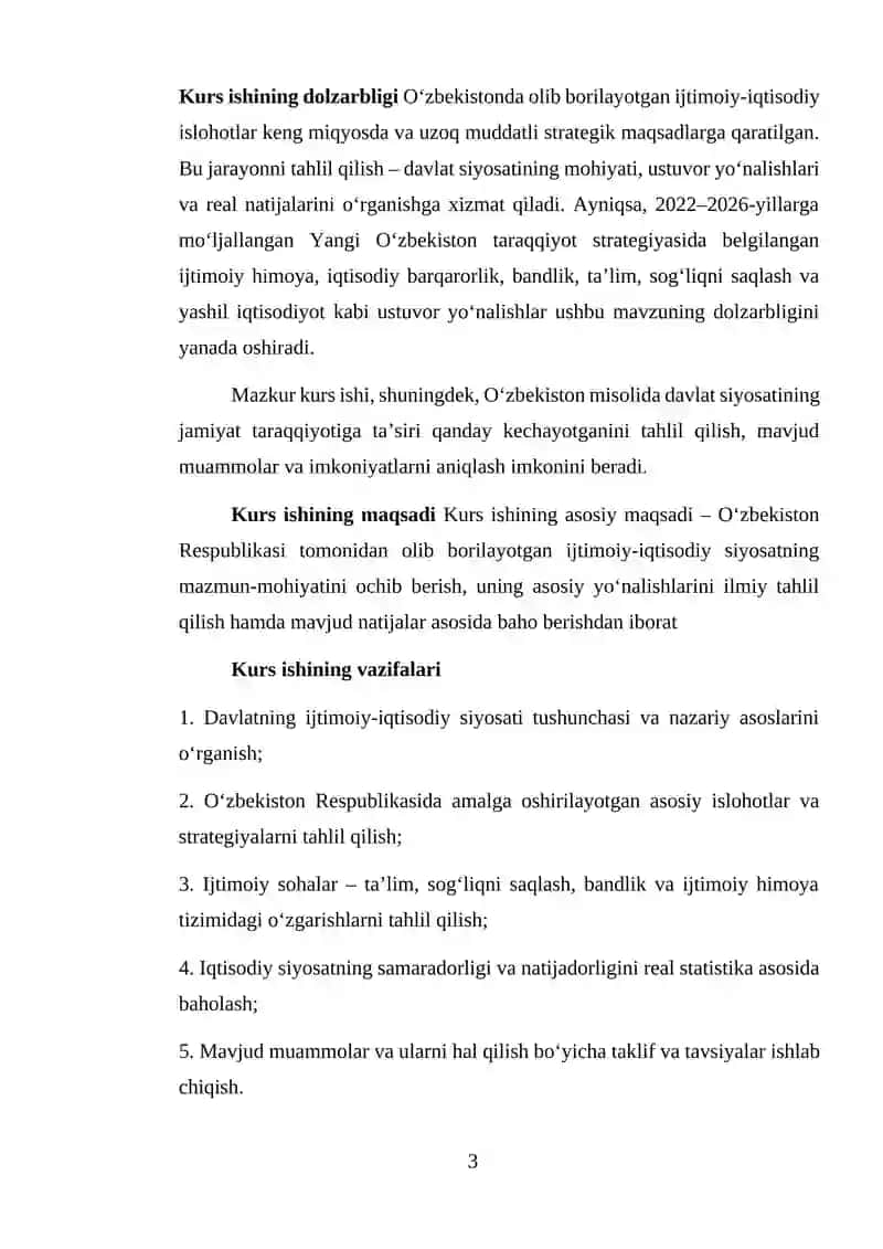DAVLATNING IJTIMOIY SIYOSATI 3