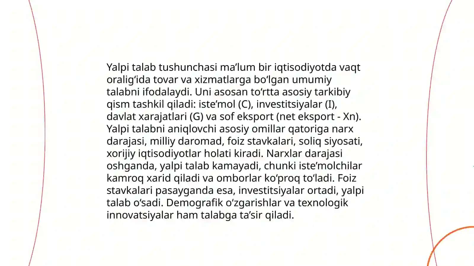 O'zbekiston Respublikasida yalpi talab va yalpi taklif dinamikasi va tarkibi tahlili 3
