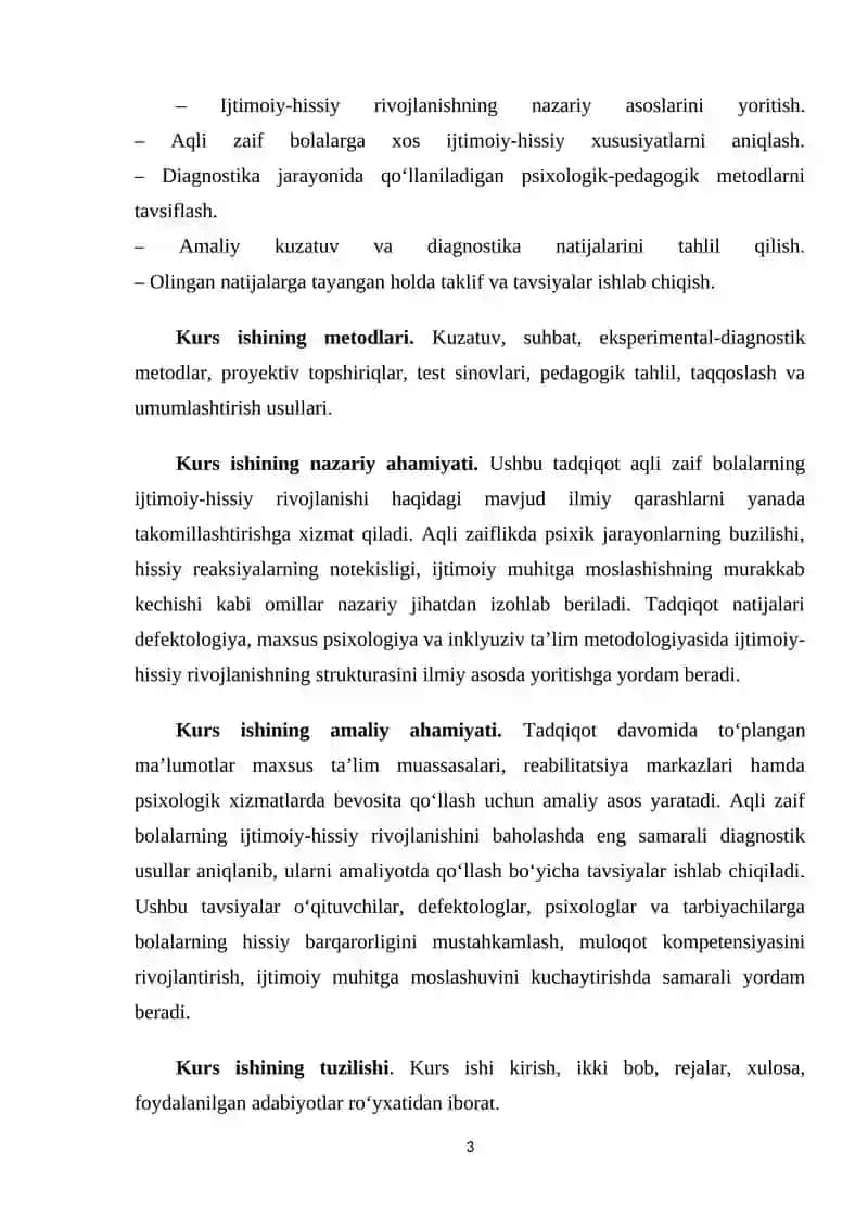 Aqli zaif bolalarda ijtimoiy-hissiy rivojlanishni baholash 3