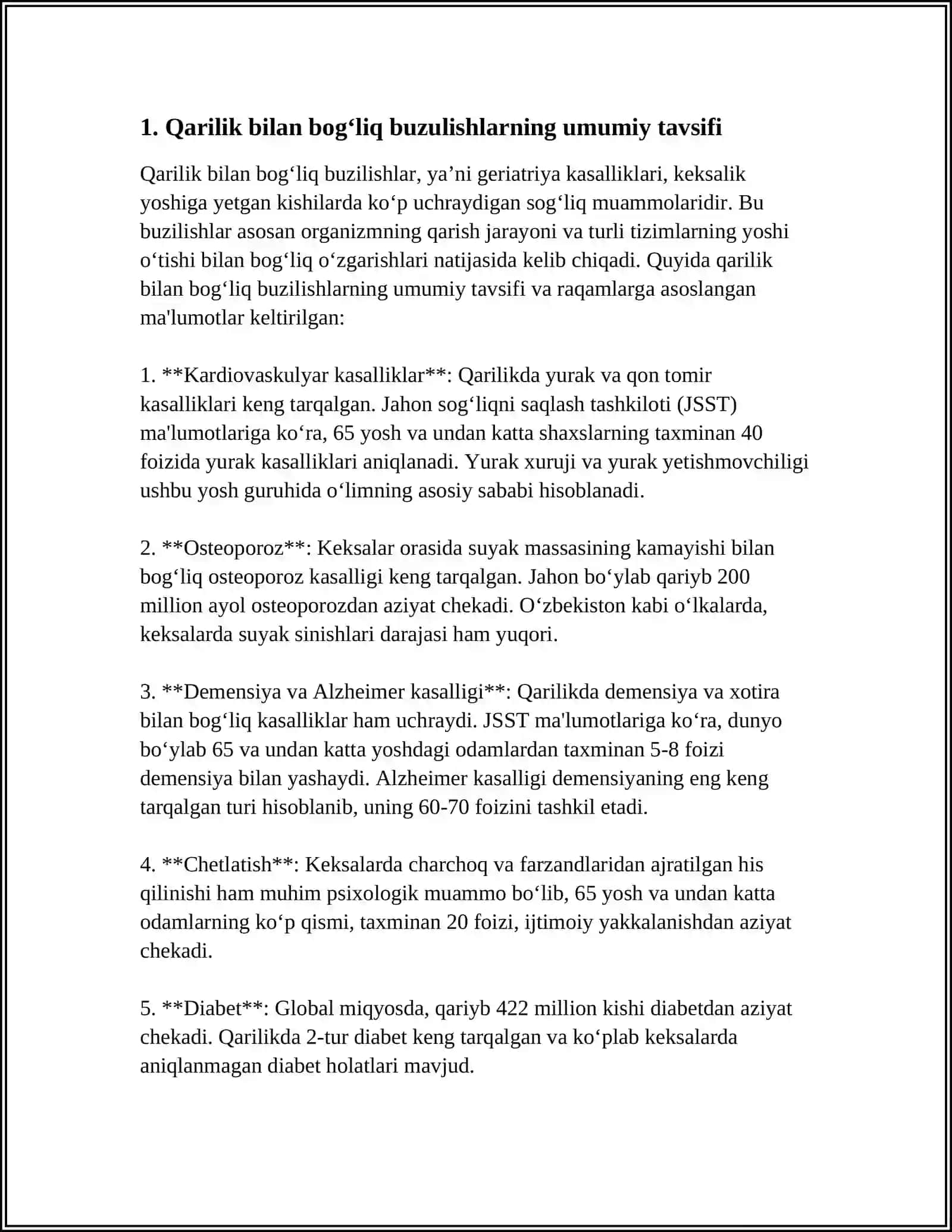 QARILIK BILAN BOGLIQ BUZILISHLAR 3