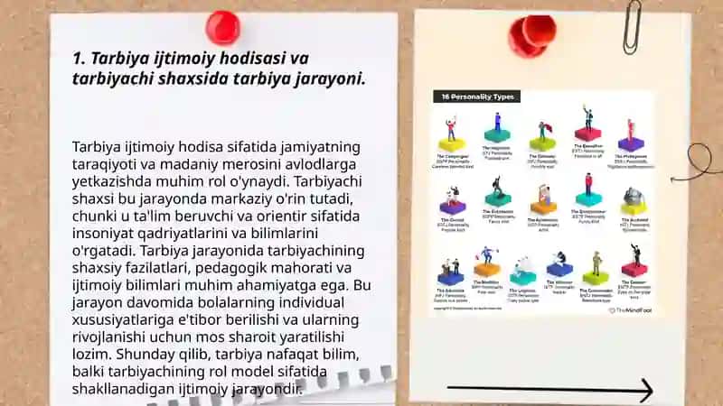 Tarbiya ijtimoiy hodisa tarbiyachi shaxsida 3
