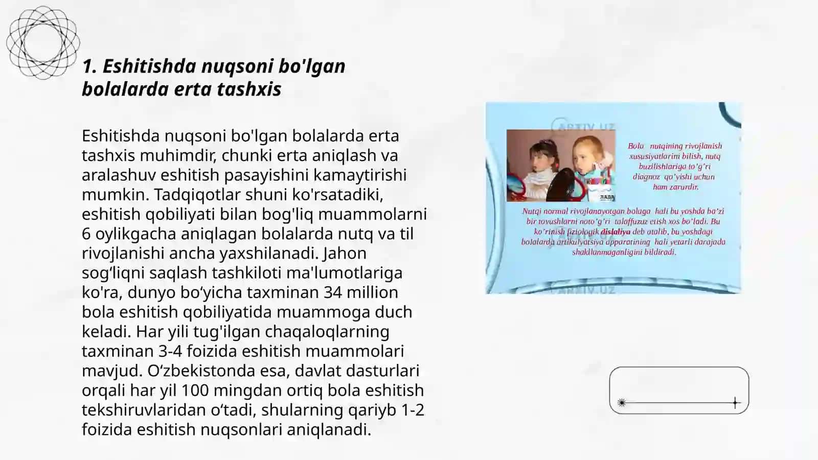 Eshitishda nuqsoni bo'lgan bolalar 3