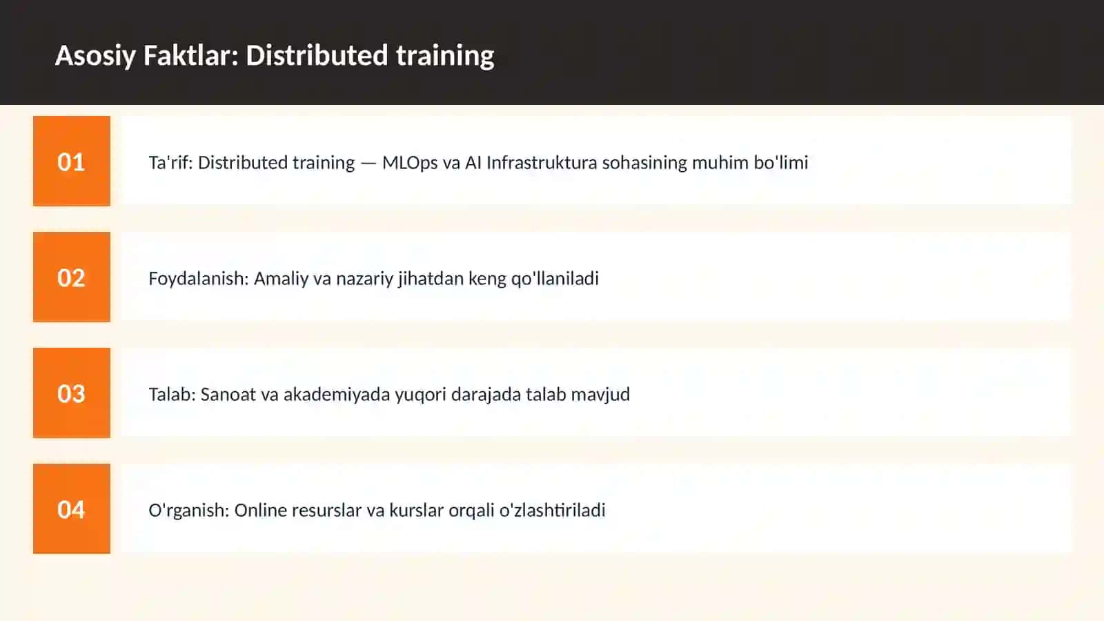 Distributed training 3