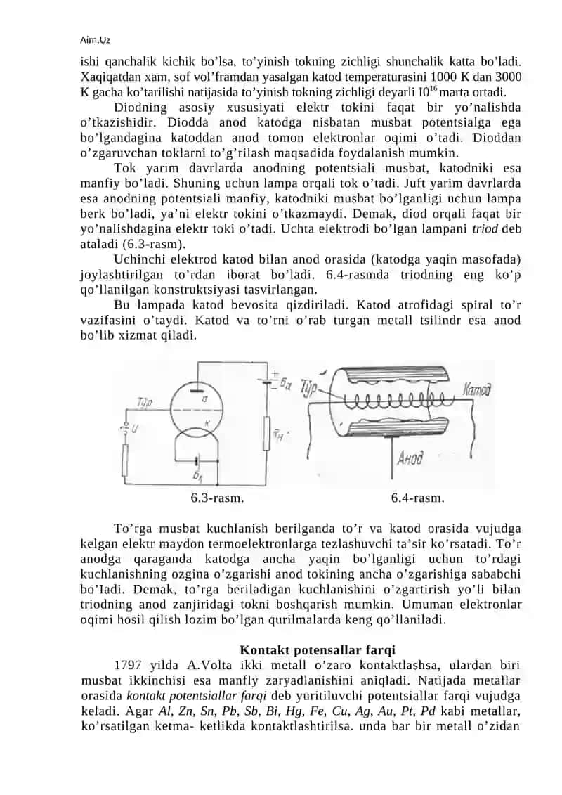 Elektronning metalldan chiqish ishi 3