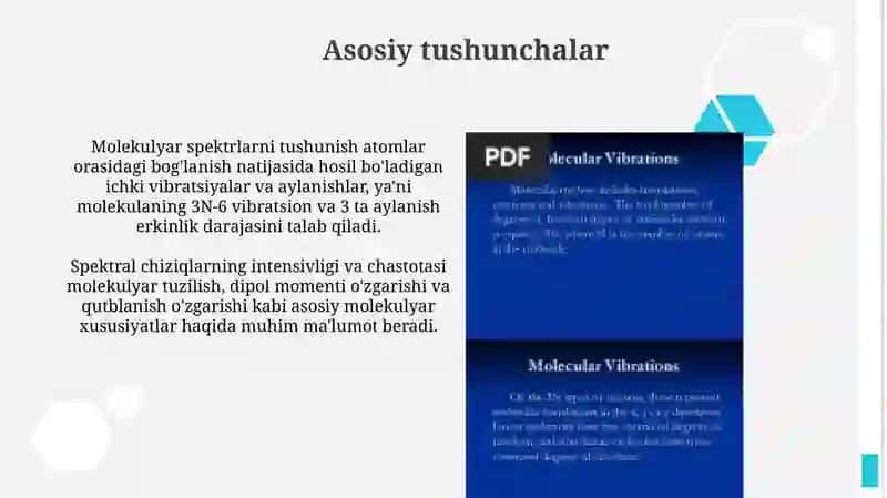 Organik malekulalarning tebranma va aylanma spektrlari 3