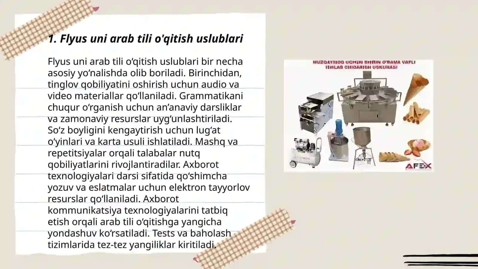 Flyus uni arab tili o‘qitish uslublari 3