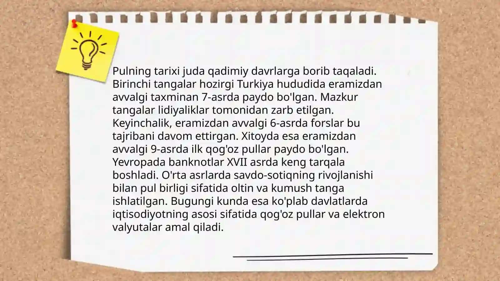 Qog‘oz pul va tangalar bilan tanishtirish 3