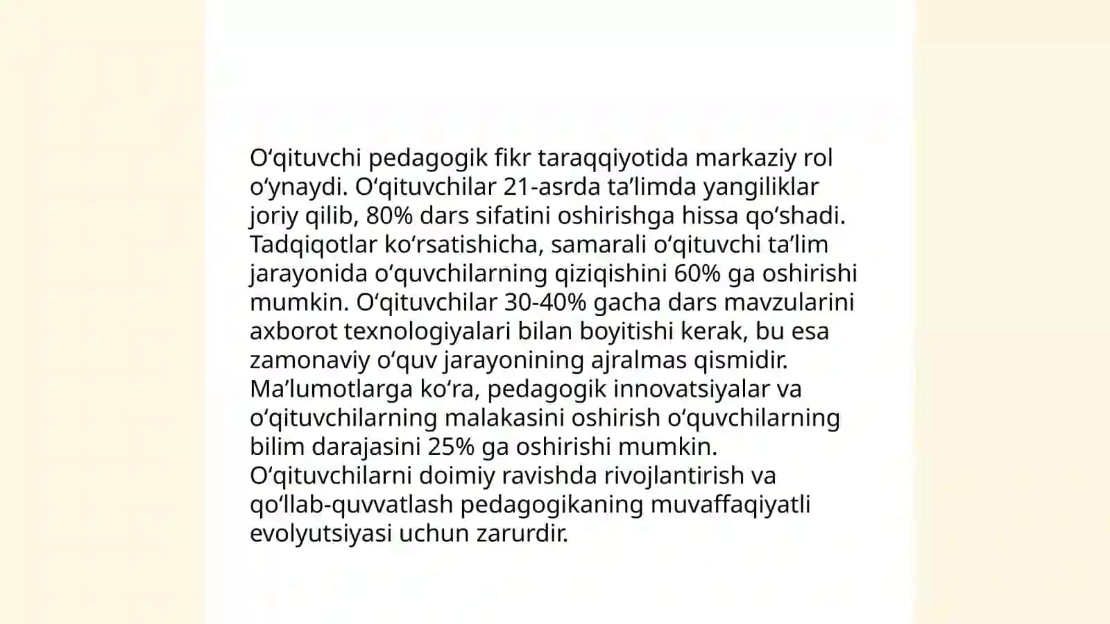 Oʻqituvchi pedagogik fikr taraqqiyotida 3