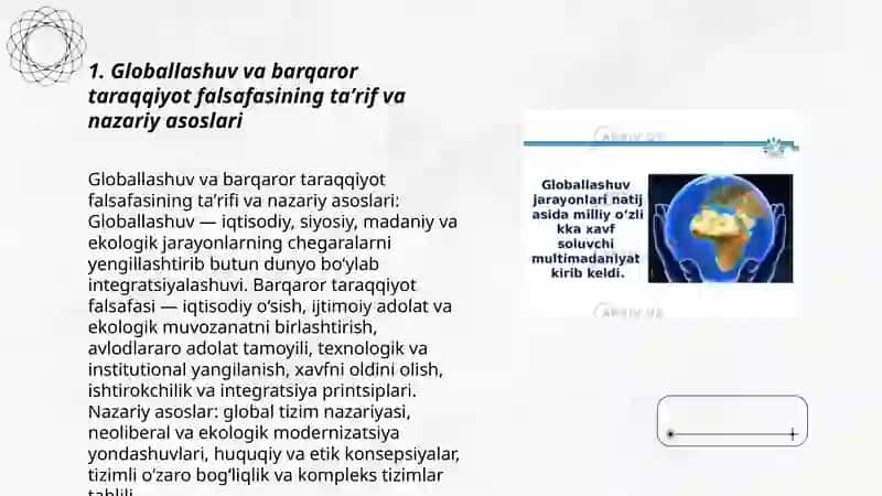 Globallashuv va barqaror taraqqiyot falsafasi 3