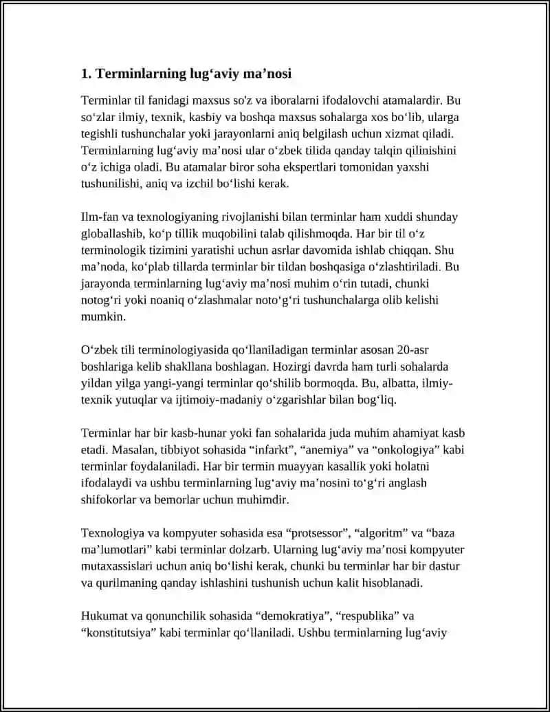 TERMINLARNING MONOSEMANTIK XARAKTERI 3