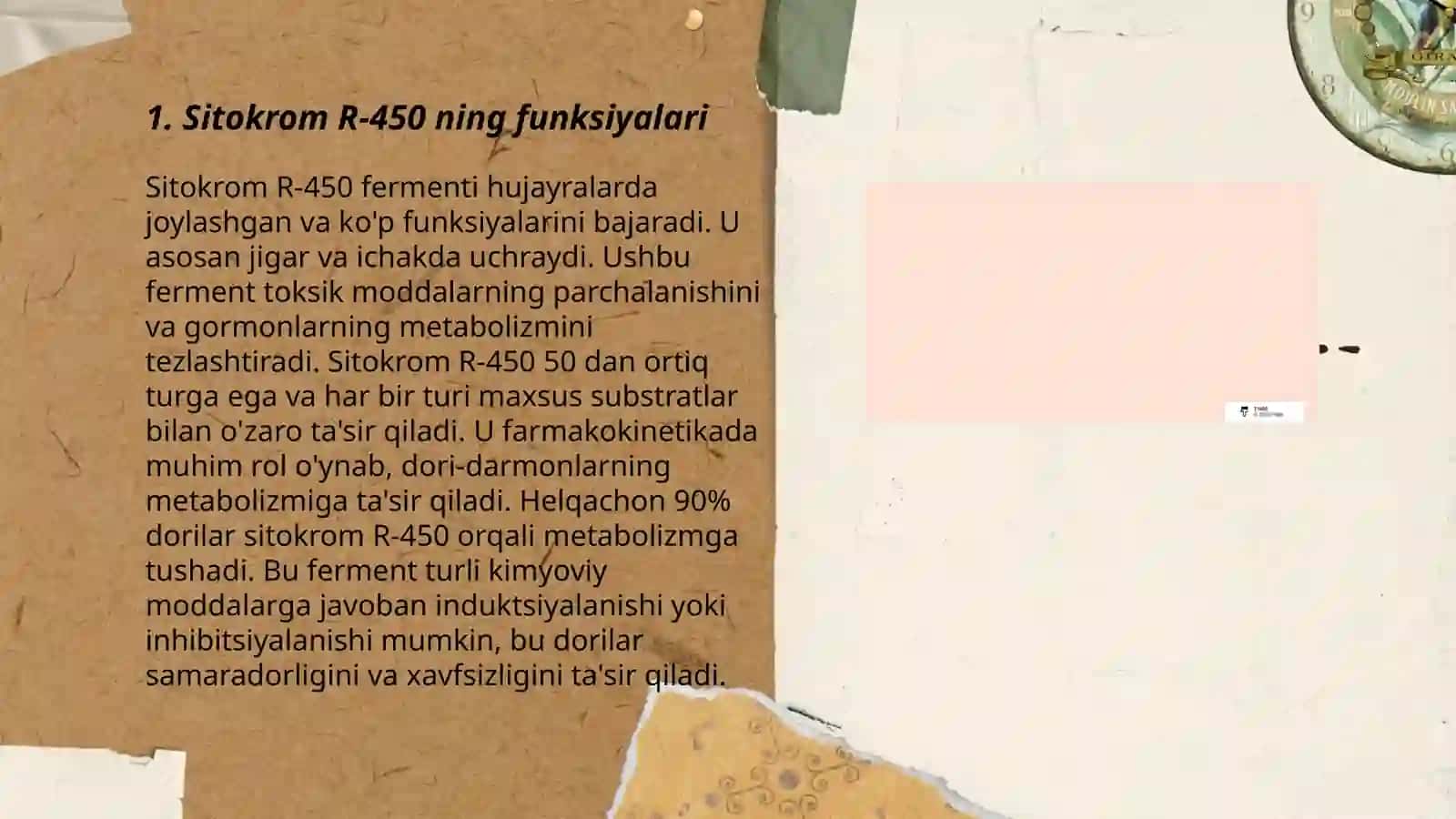 Sitoxrom R-450 induktorlari va ingibitorlarini klinikada qoʻllash 3