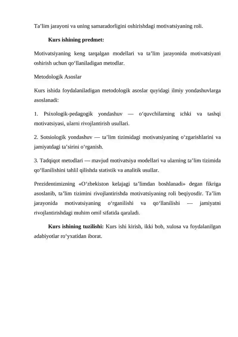 “Mativatsiyaning keng tarqalgan modellari” 3