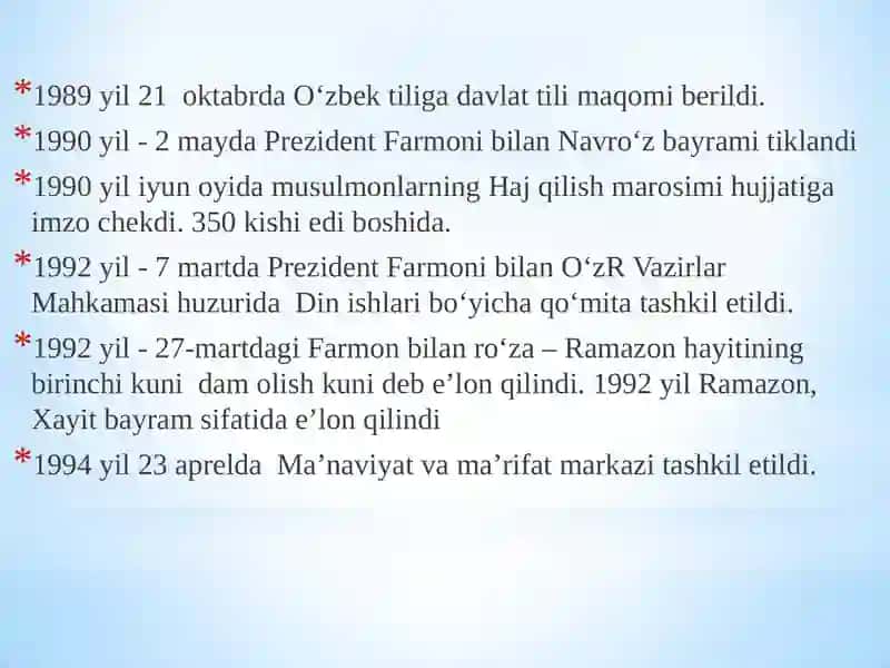 Ma’naviy hayotdagi o‘zgarishlar, madaniy taraqqiyot muammolari 3