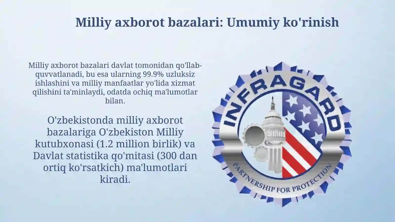 Internet manbalari bilan ishlash. Milliy va xalqaro axborot bazalari 3