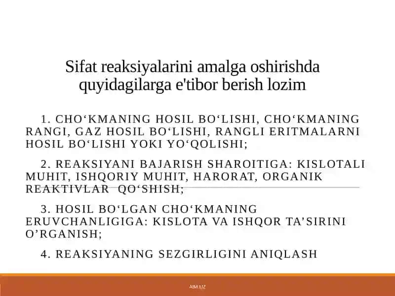 Sifat Reaksiyalari 3