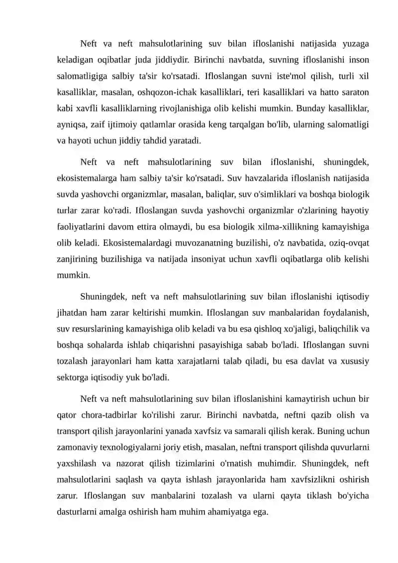 Neft va neft mahsulotlarida suv miqdorini aniqlash. 3
