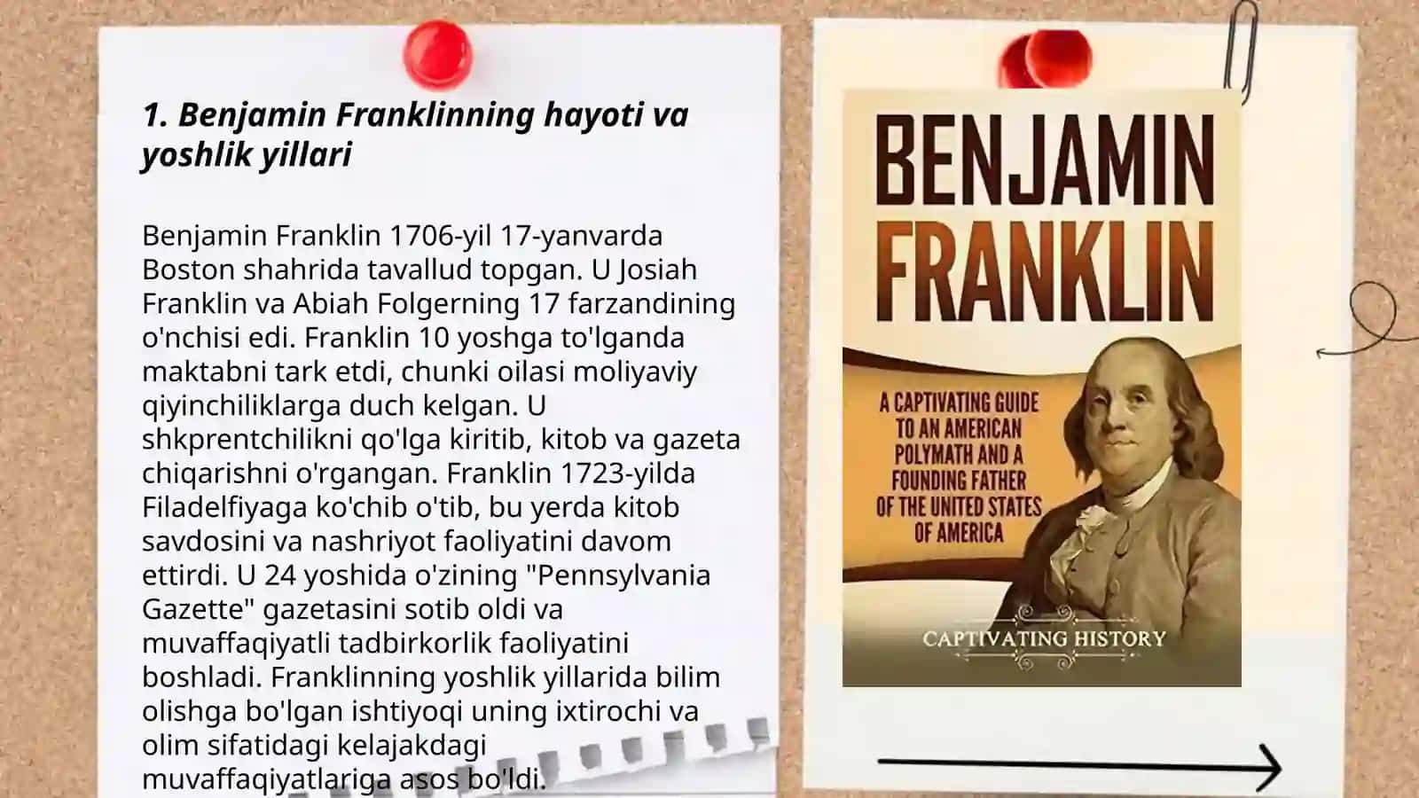 Benjamin Franklinning hayoti va yoshlik yillari 3