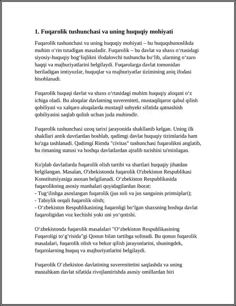 OʻZBEKISTON RESPUBLIKASI FUQAROLIGI TUSHUNCHASI VA UNING PRINSIPLARI 3