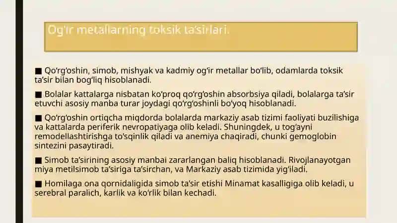 Kimyoviy va fizik agentlarning toksikligi. Oziqlanish
etishmovchiligi (avitaminoz). 3
