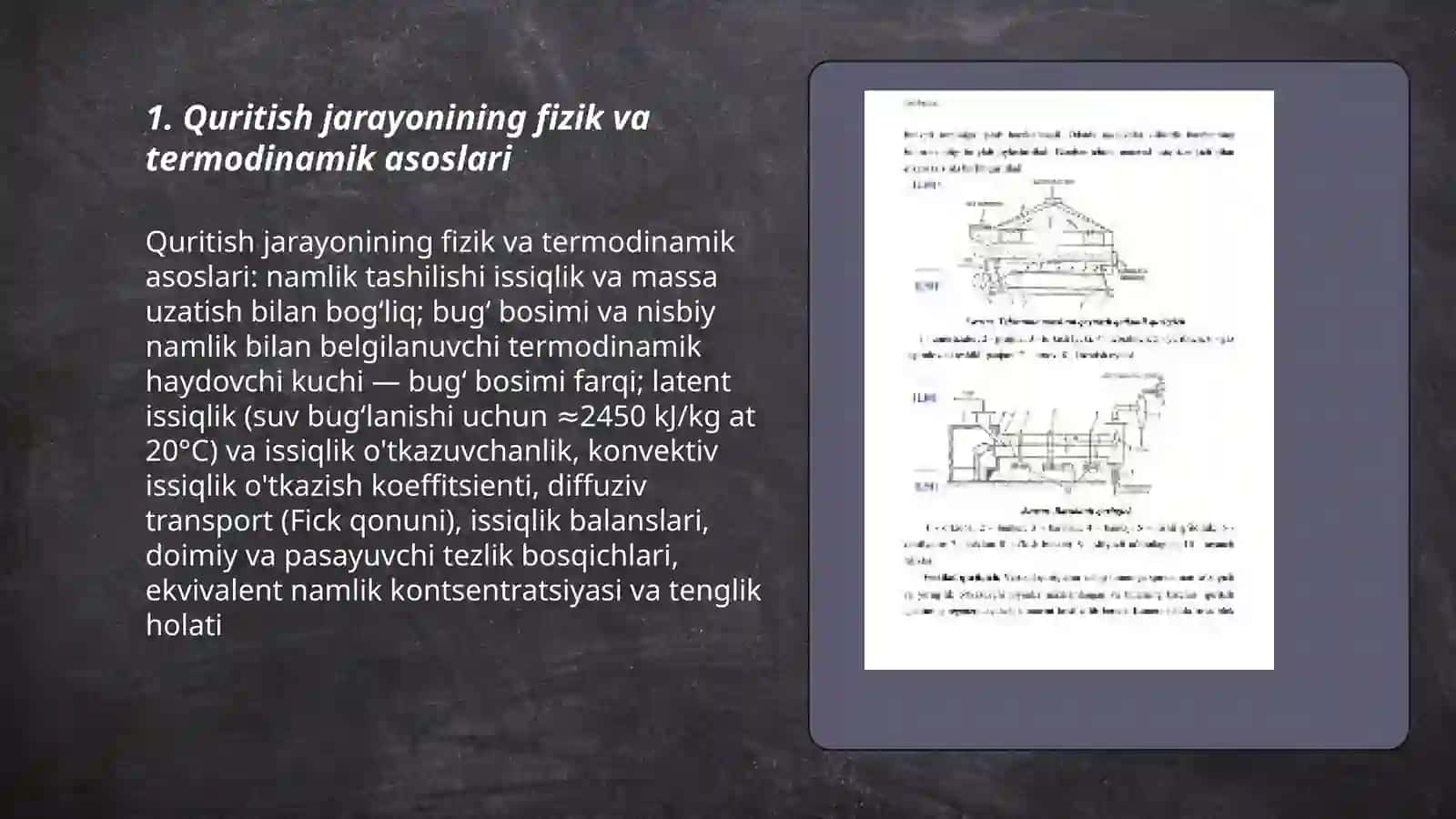 Quritish jarayonining fizik va termodinamik asoslari 3
