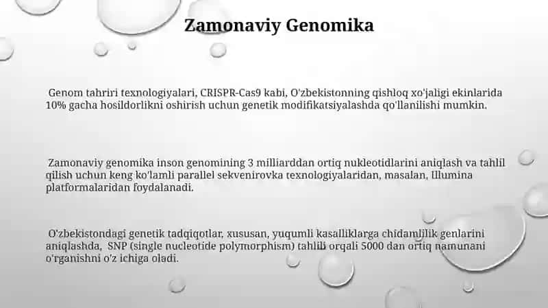 Odam ginetikasining hozirgi zamon usullari 3