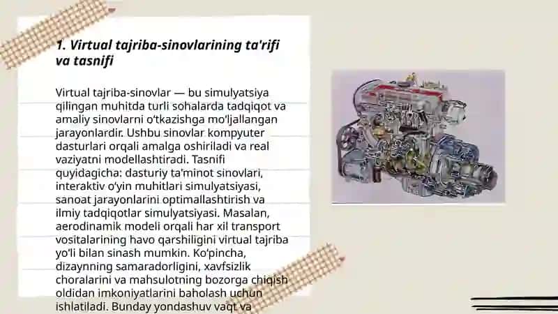 Virtual tajriba-sinovlari, ularning imkoniyatlari va istiqbollari. 3
