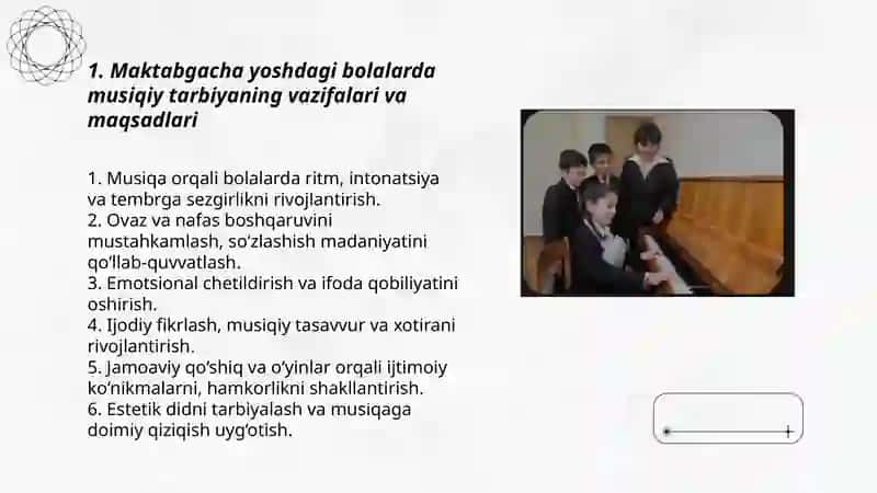 Maktabgacha yoshdagi bolalarga musiqiy tarbiya berish metodlari 3