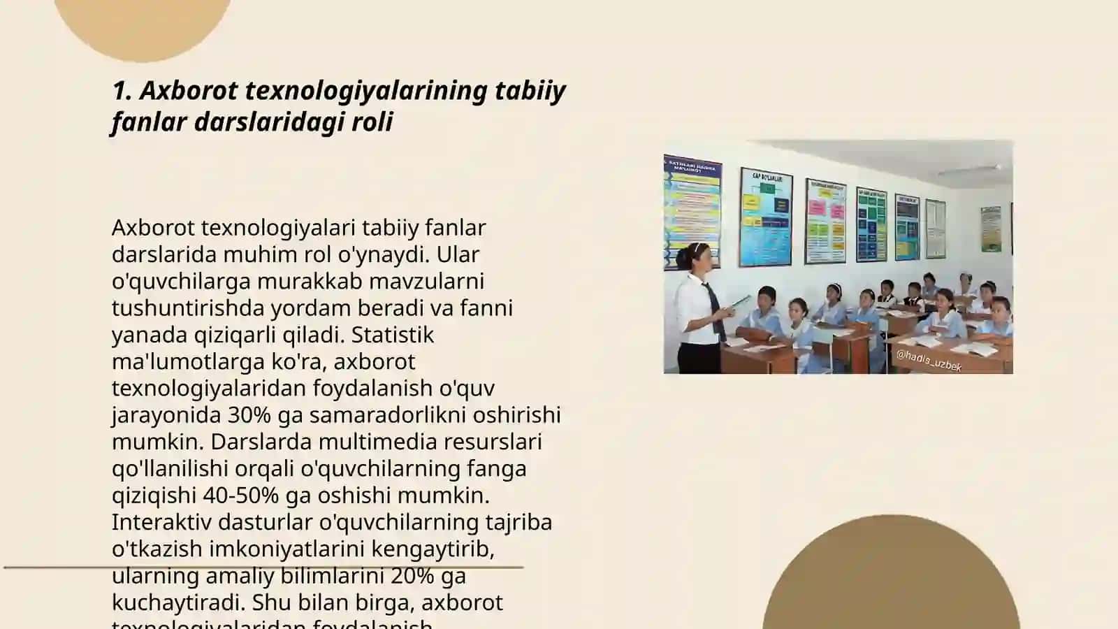 Tabiiy fanlar darslarida axborot texnologiyalaridan foydalanish 3