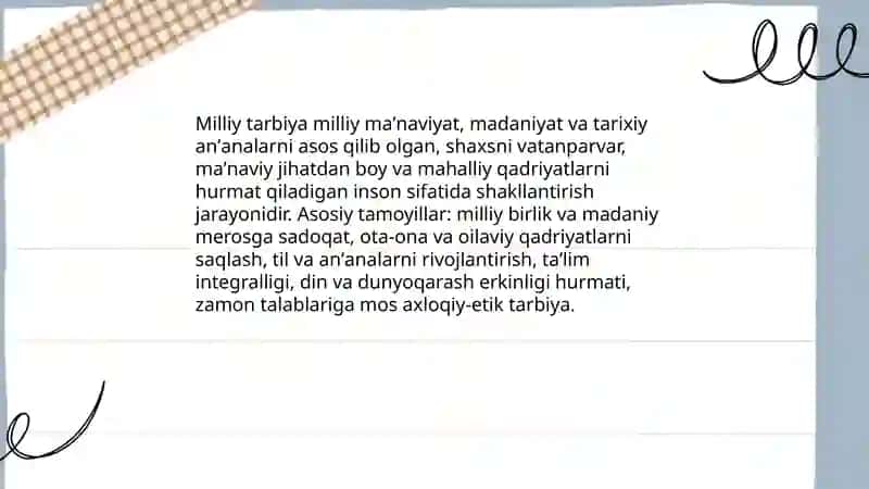 Milliy tarbiya tushumchasi 3