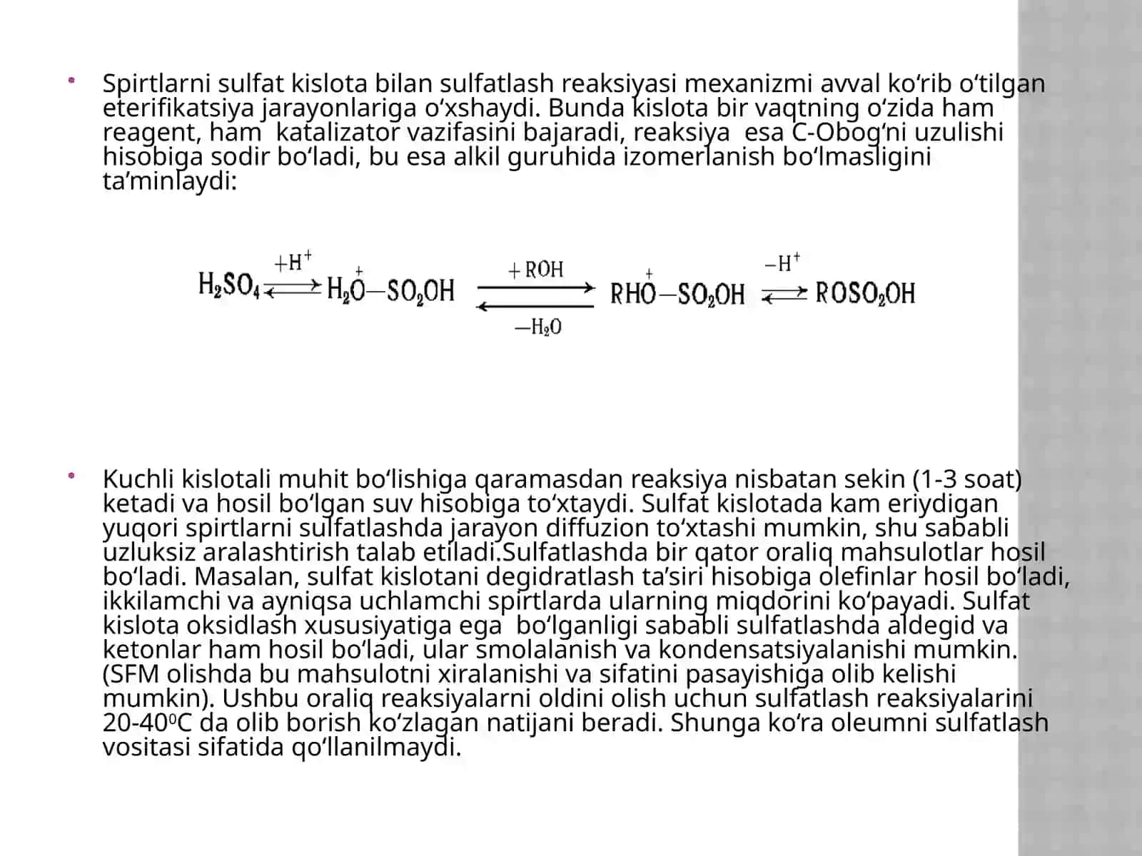 2-MA’RUZA SULFATLASH VA SULFIRLASH JARAYONLARI 3