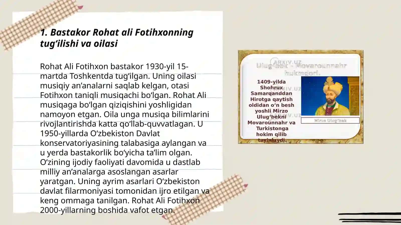 Bastakor Rohat ali Fotihxon hayoti va ijodi 3