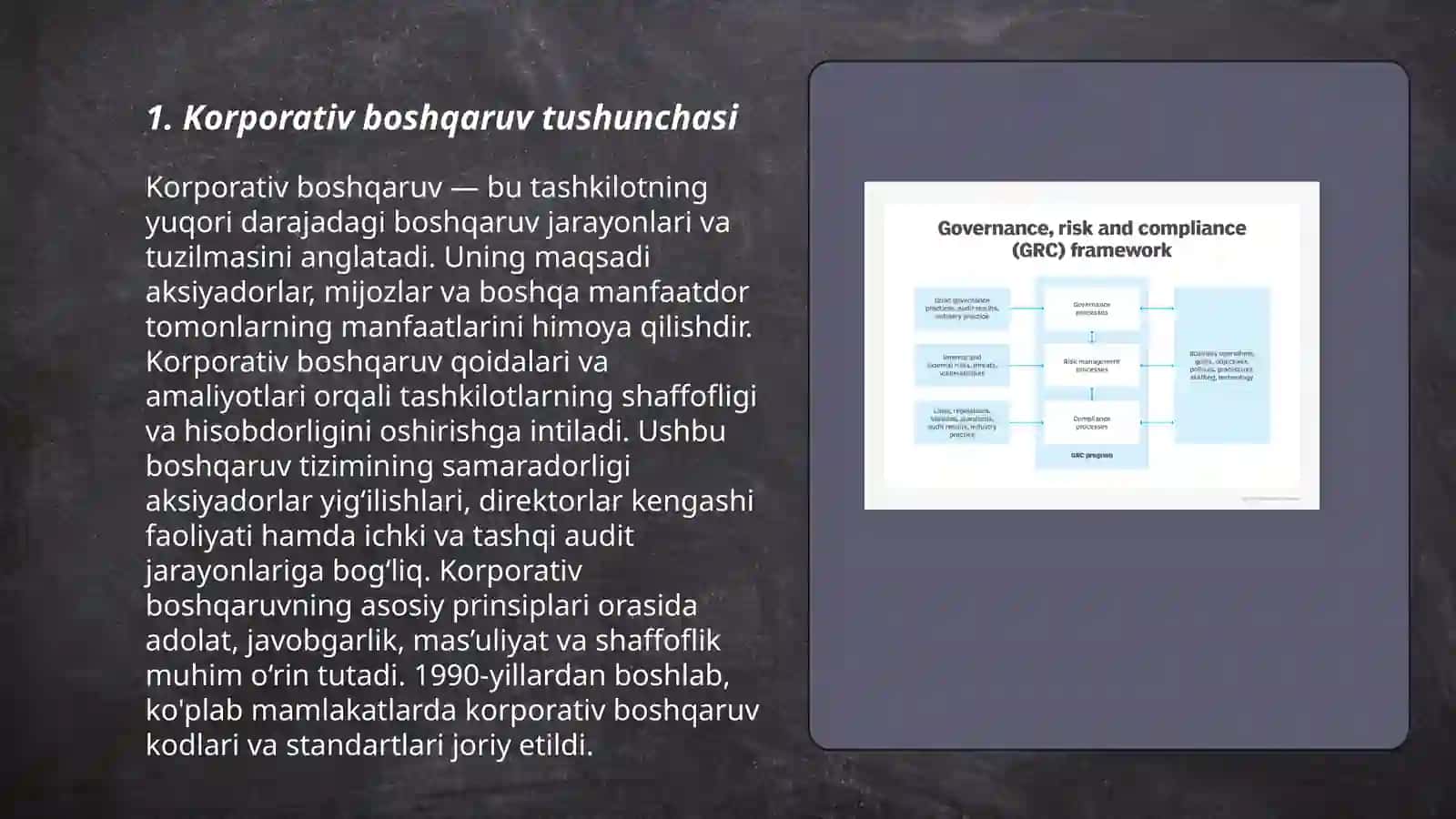 Korporativ boshqaruvning meyoriy huquqiy asoslari 3