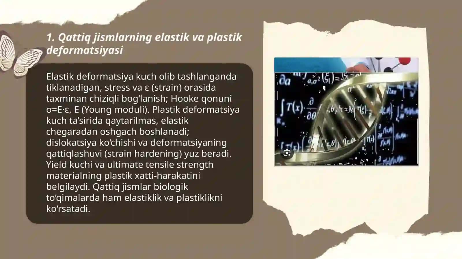 Qattiq jismlar va biologik to‘qimalarning mexanik xossalari 3