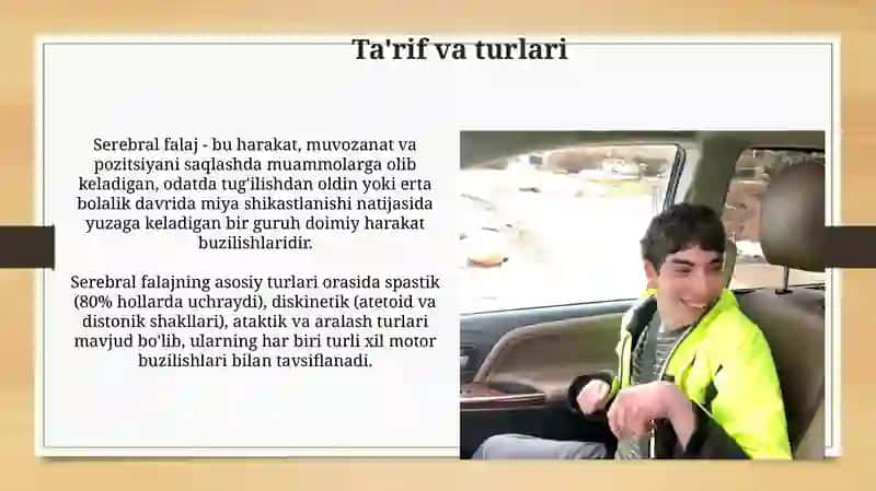 Serebral Palsy: Ta'rif, Sabablar va Diagnostika 3
