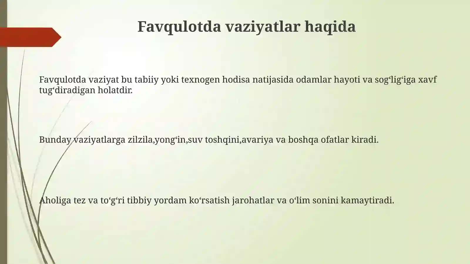 Favqulotdavaziyatlardaaholigateztibbiyyordamkoʻrsatish 3