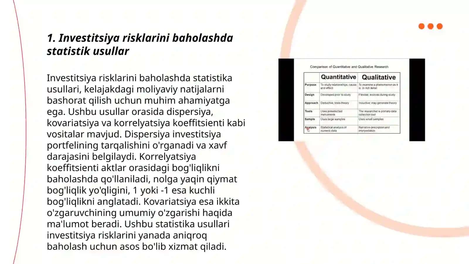 Investitsiya risklarini baholashda statistik usullar 3