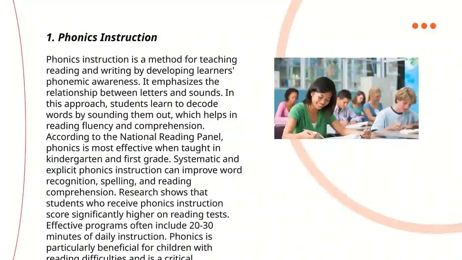 Teaching reading 3